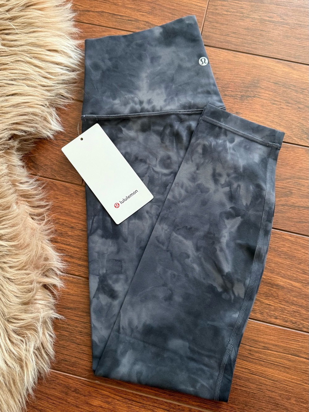 LULULEMON Size 10 align HR PANT 25” diamond dye graphite grey pitch grey NWT